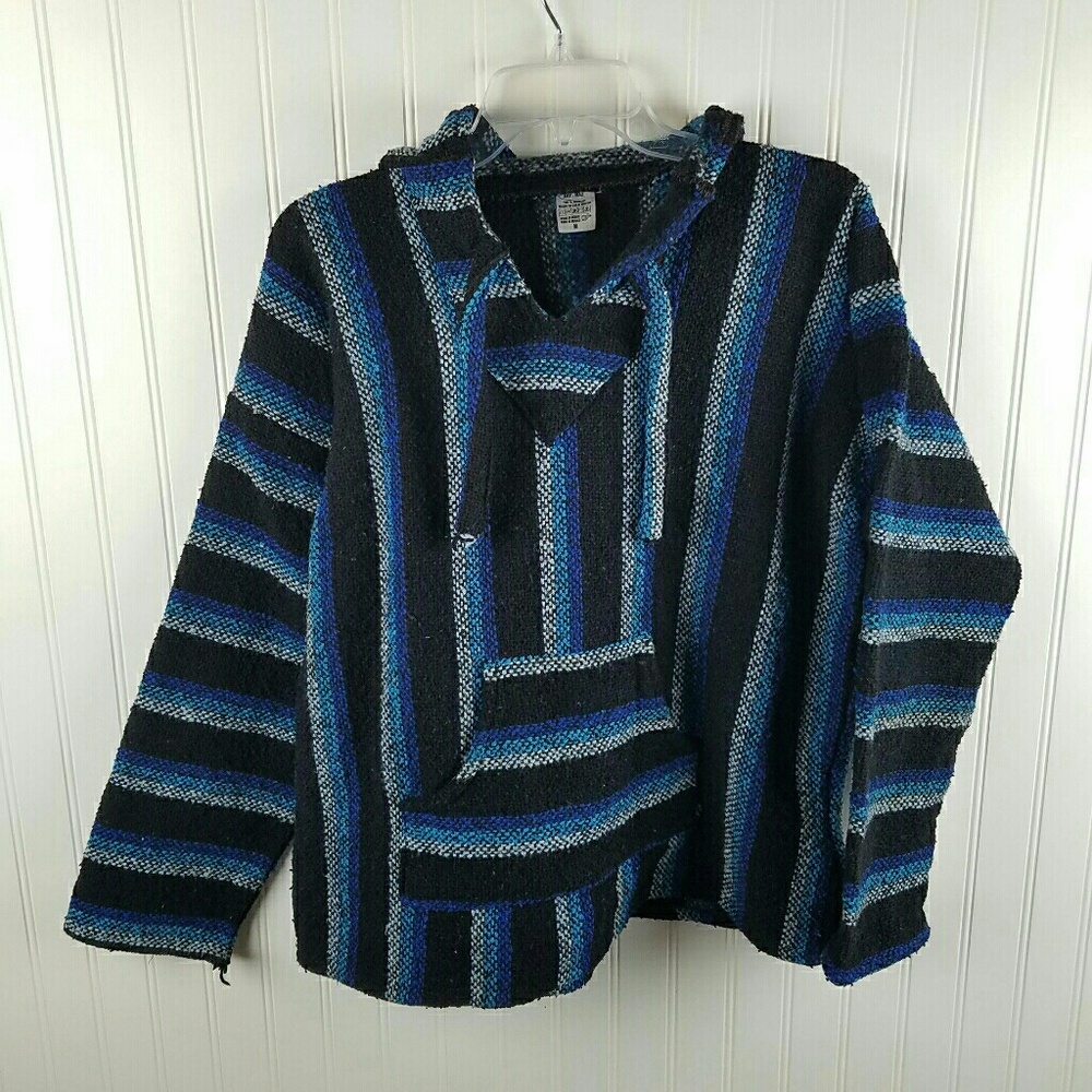 Vintage Art Mad poncho hoodie made in Mexico As M